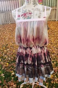 Michelle Kim Tiered knock out polyester dress 💐